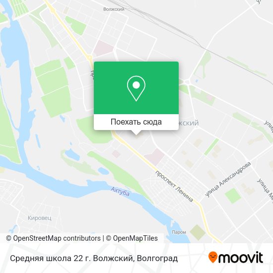 Карта Средняя школа 22 г. Волжский