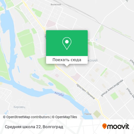 Карта Средняя школа 22