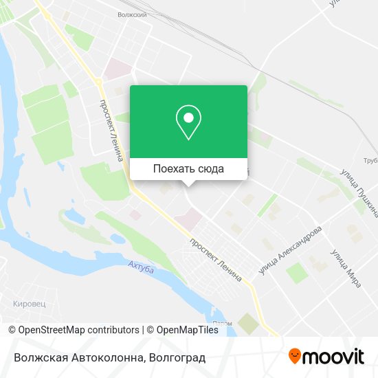 Карта Волжская Автоколонна