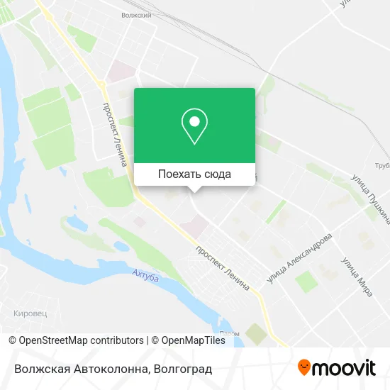Карта Волжская Автоколонна