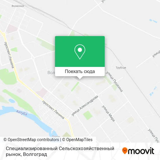 Карта Специализированный Сельскохозяйственный рынок