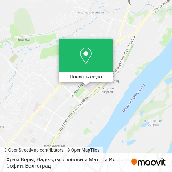 Карта Храм Веры, Надежды, Любови и Матери Их Софии