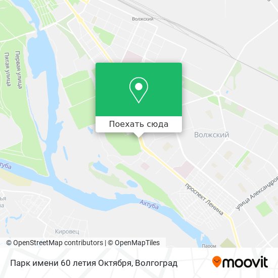 Карта Парк имени 60 летия Октября