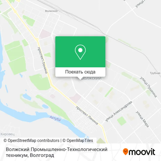 Карта Волжский Промышленно-Технологический техникум