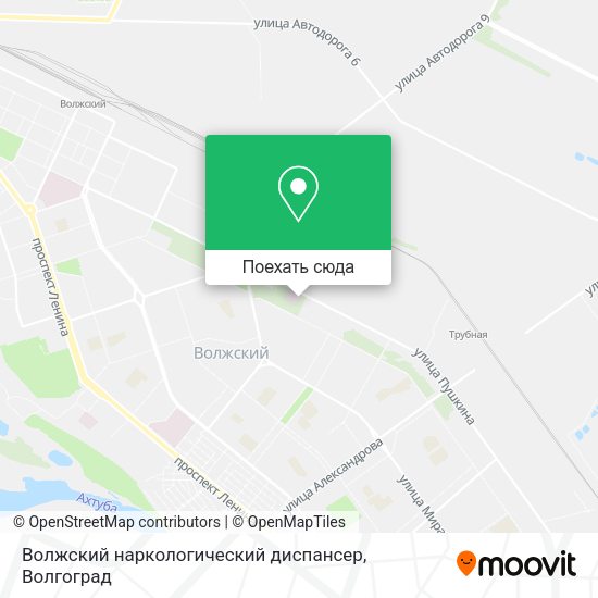 Карта Волжский наркологический диспансер