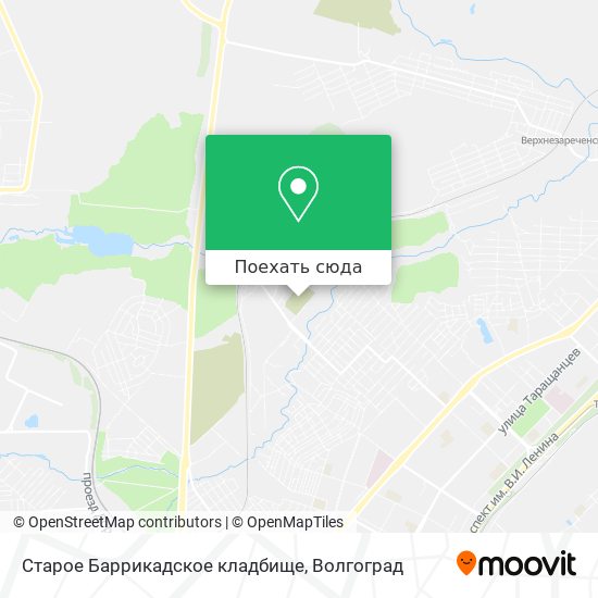 Карта Старое Баррикадское кладбище
