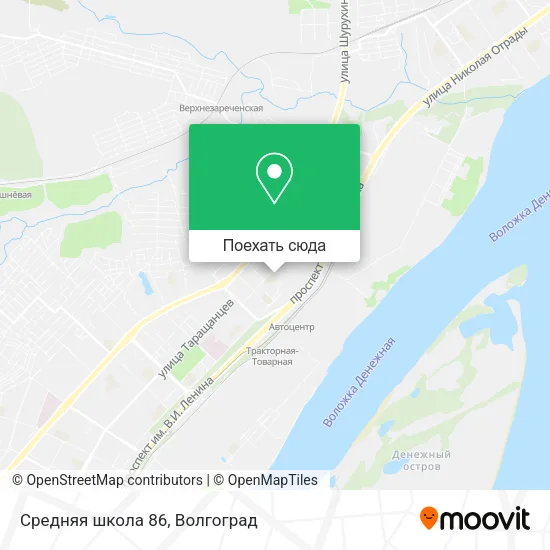 Карта Средняя школа 86