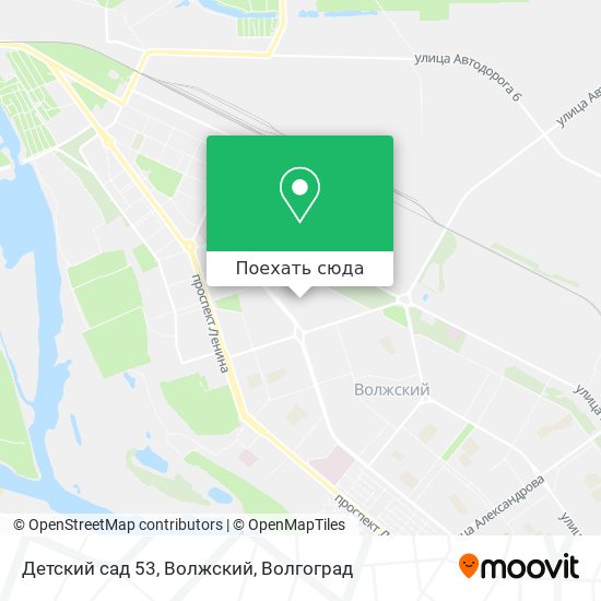 Карта Детский сад 53, Волжский