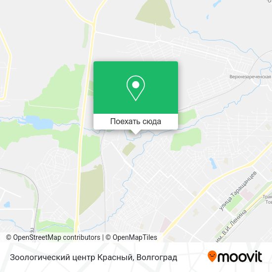 Карта Зоологический центр Красный