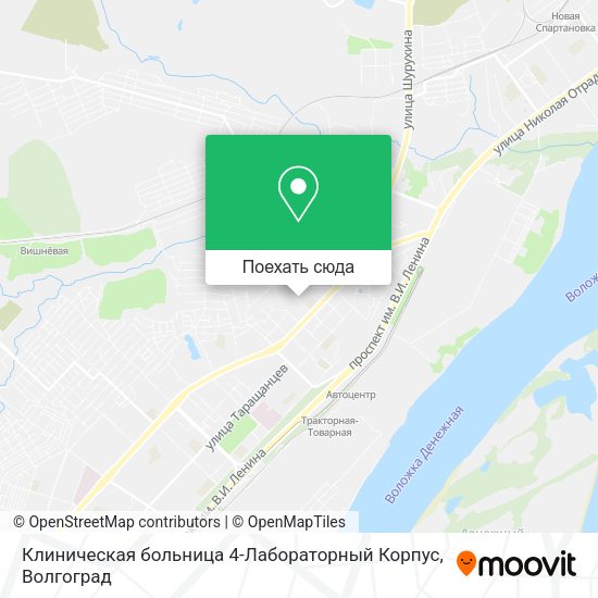 Карта Клиническая больница 4-Лабораторный Корпус