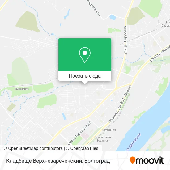 Карта Кладбище Верхнезареченский