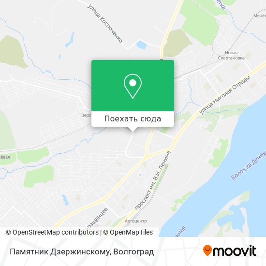 Карта Памятник Дзержинскому
