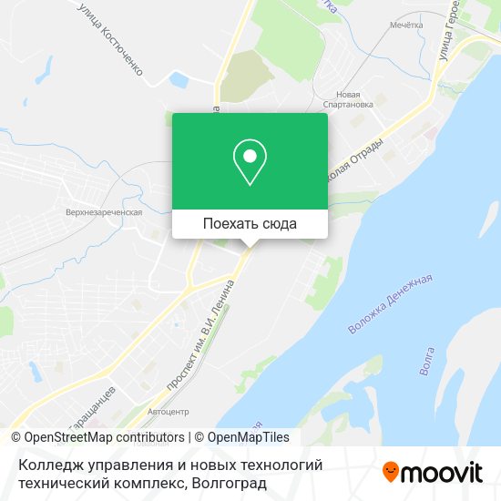 Карта Колледж управления и новых технологий технический комплекс