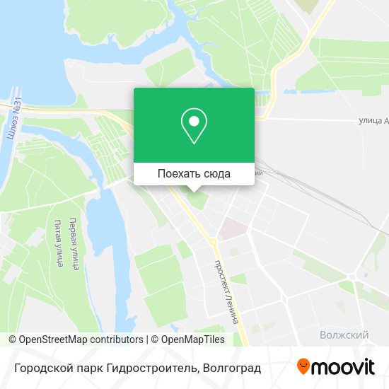 Карта Городской парк Гидростроитель