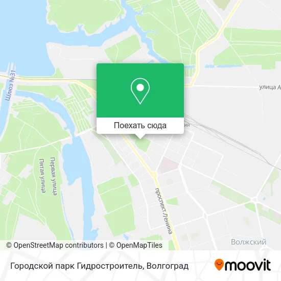 Карта Городской парк Гидростроитель