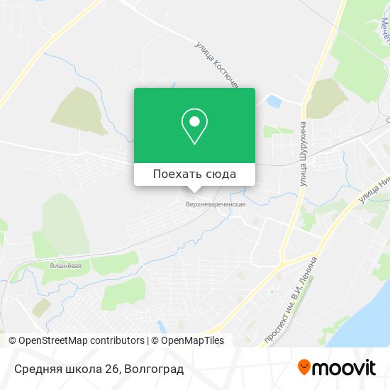 Карта Средняя школа 26