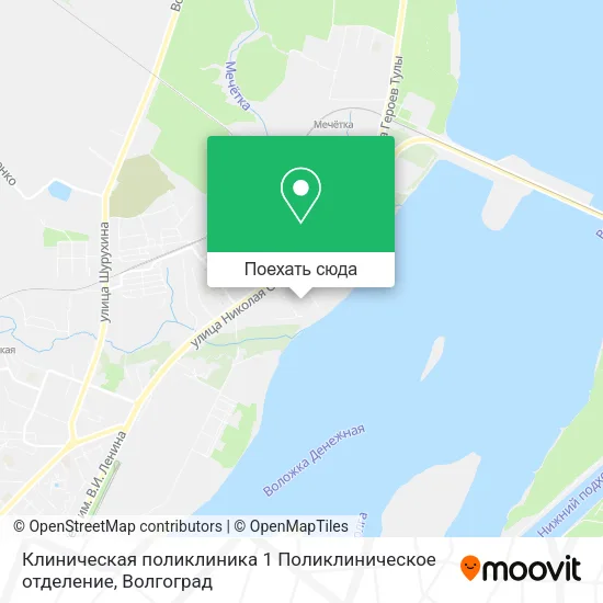 Карта Клиническая поликлиника 1 Поликлиническое отделение