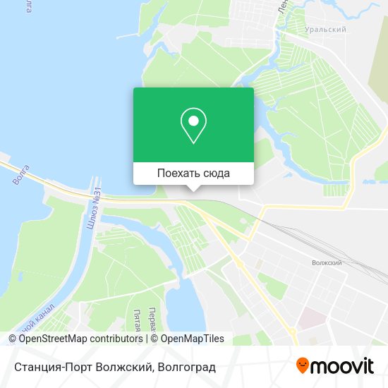 Карта Станция-Порт Волжский
