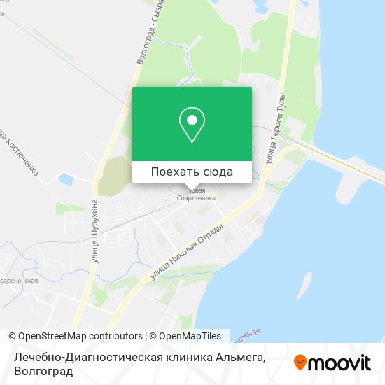 Карта Лечебно-Диагностическая клиника Альмега