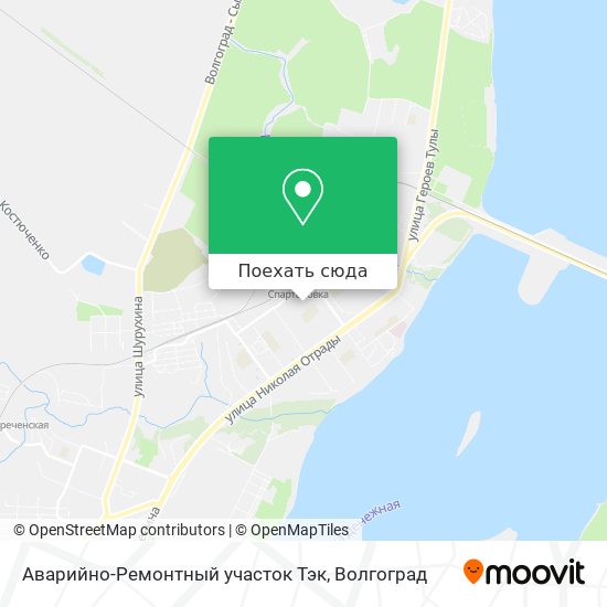 Карта Аварийно-Ремонтный участок Тэк