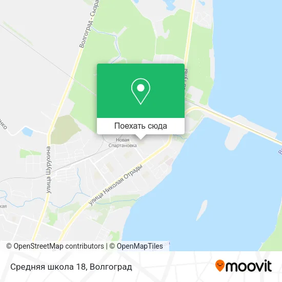 Карта Средняя школа 18