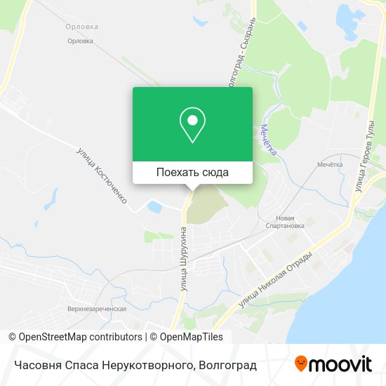 Карта Часовня Спаса Нерукотворного