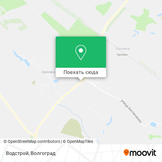Карта Водстрой