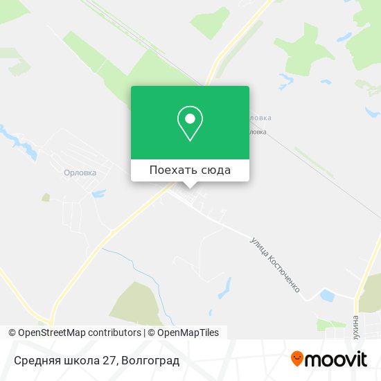 Карта Средняя школа 27