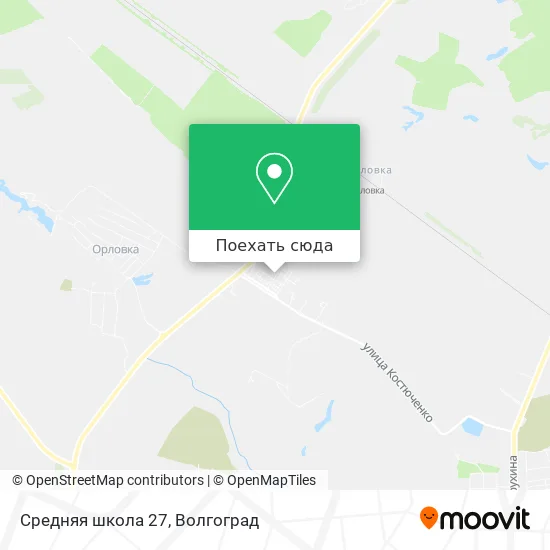 Карта Средняя школа 27