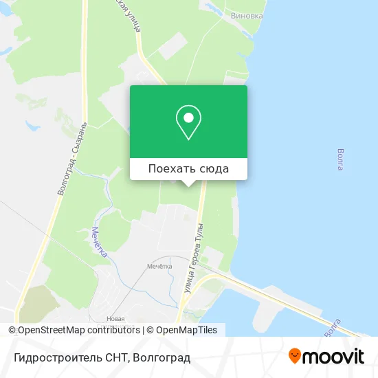 Карта Гидростроитель СНТ