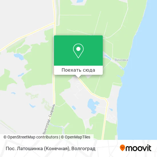 Карта Пос. Латошинка (Конечная)