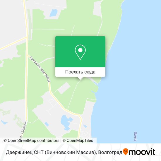 Карта Дзержинец СНТ (Винновский Массив)