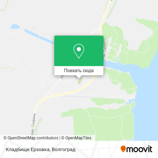 Карта Кладбище Ерзовка