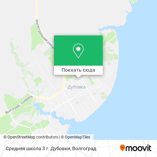Карта Средняя школа 3 г. Дубовки