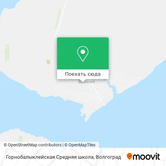 Карта Горнобалыклейская Средняя школа