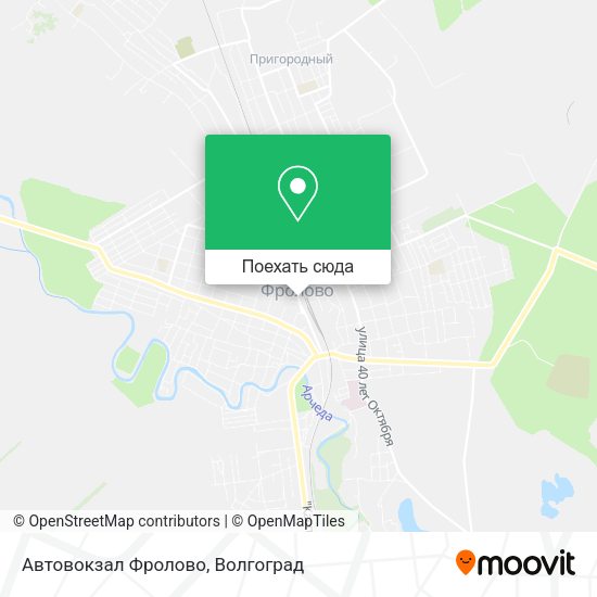 Карта Автовокзал Фролово
