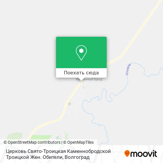 Карта Церковь Свято-Троицкая Каменнобродской Троицкой Жен. Обители