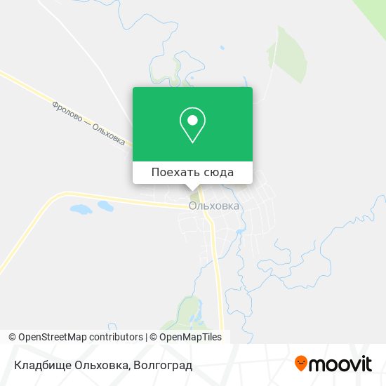 Карта Кладбище Ольховка