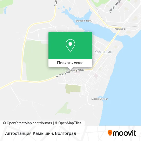 Карта Автостанция Камышин