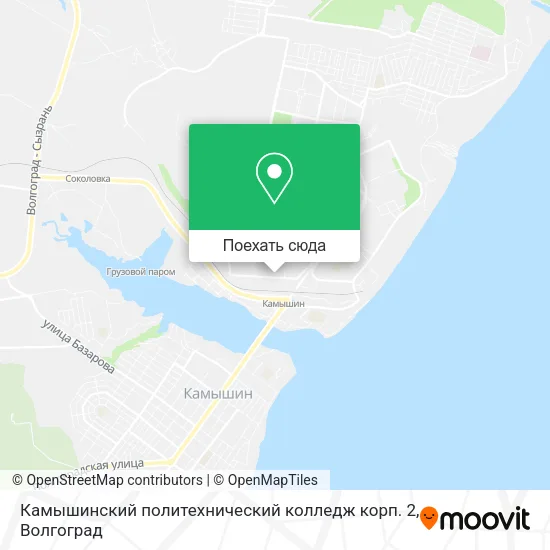 Карта Камышинский политехнический колледж корп. 2