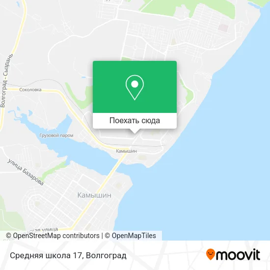 Карта Средняя школа 17
