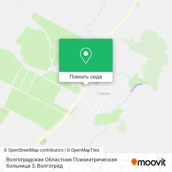 Карта Волгоградская Областная Психиатрическая больница 3