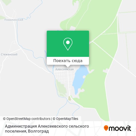 Карта Администрация Алексеевского сельского поселения