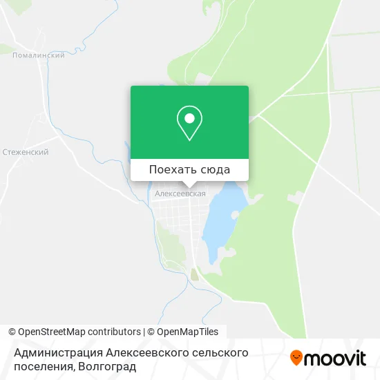 Карта Администрация Алексеевского сельского поселения
