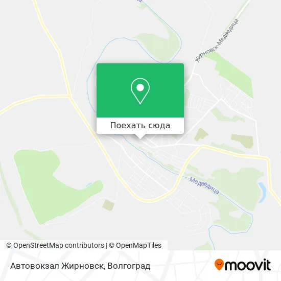 Карта Автовокзал Жирновск