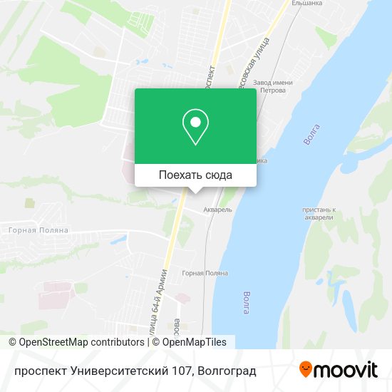 Карта проспект Университетский 107