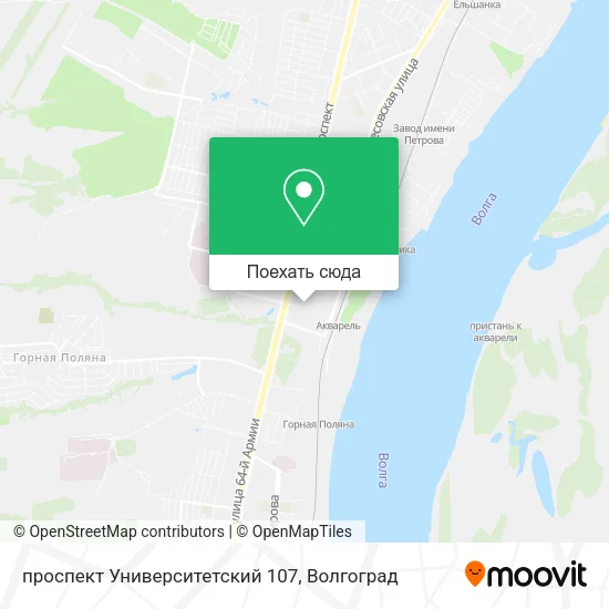 Карта проспект Университетский 107