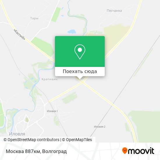 Карта Москва 887км