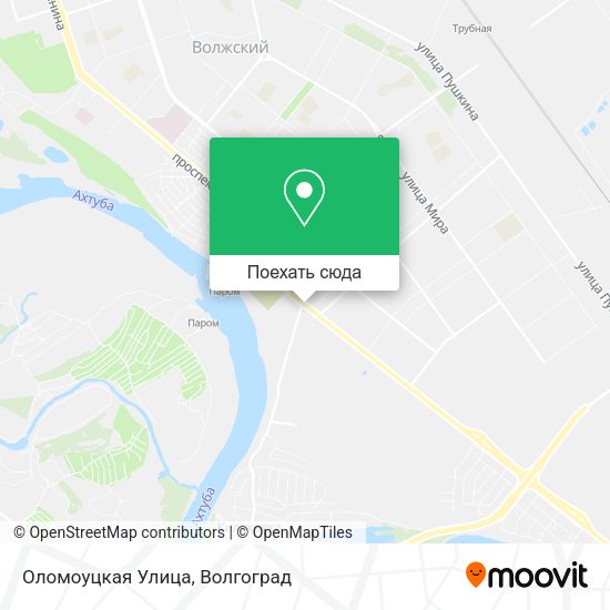 Карта Оломоуцкая Улица