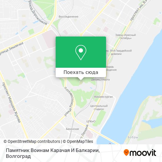 Карта Памятник Воинам Карачая И Балкарии